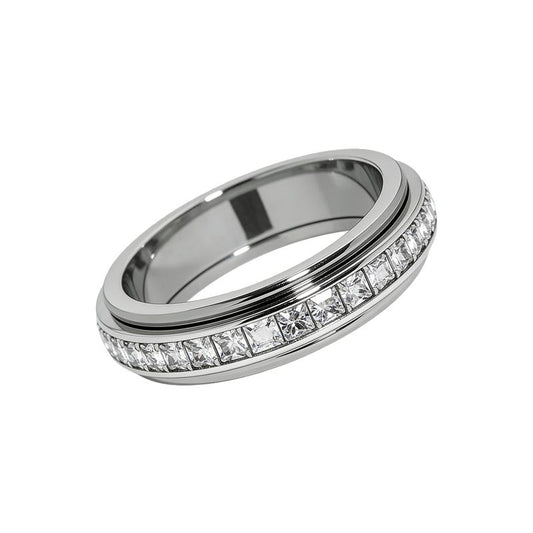 Noelle Stainless Steel Anxiety Ring